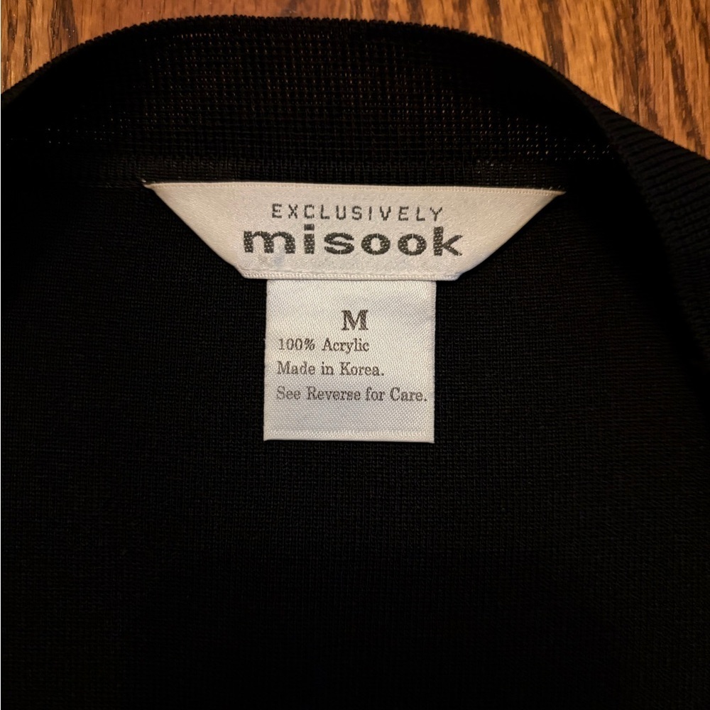 Exclusively Misook Black Open Front Cardigan
Size: Medium - Picture 3 of 8